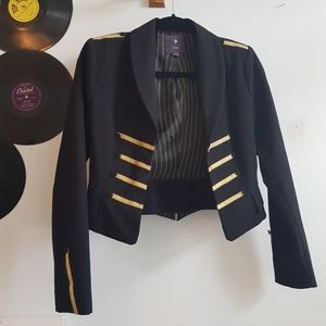 Military Style Jacket/ Band Blazer